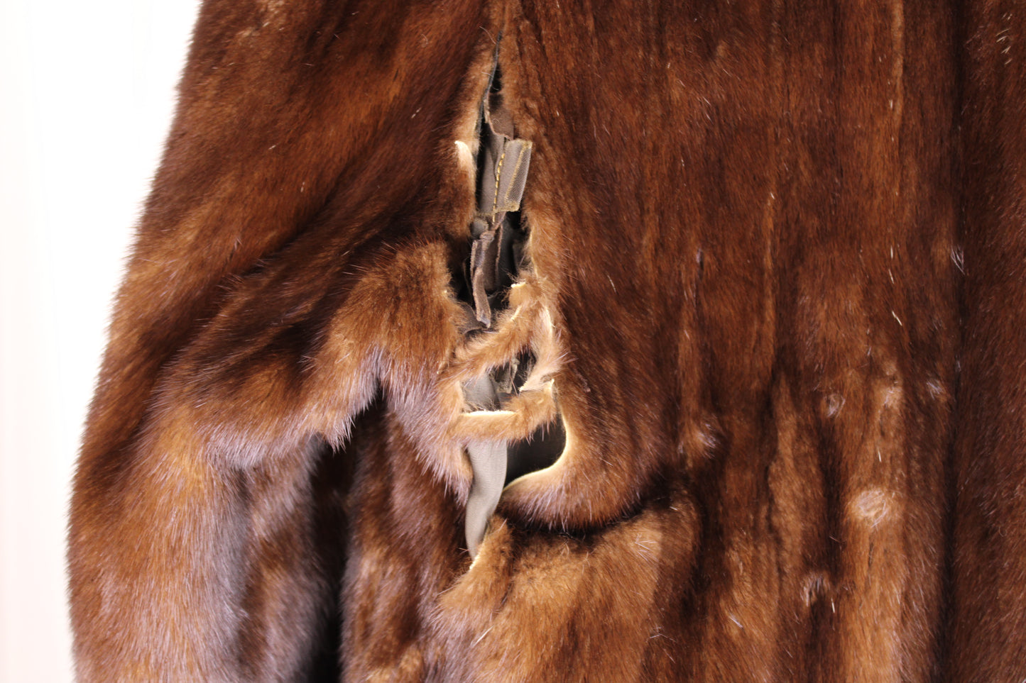 Vintage - Dark Mink Coat - Damaged