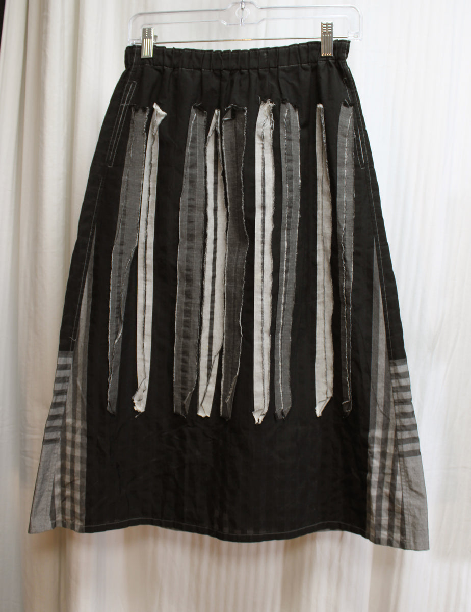 Issey Miyake, Heart Haat (Japan)- Black & Gray Skirt w