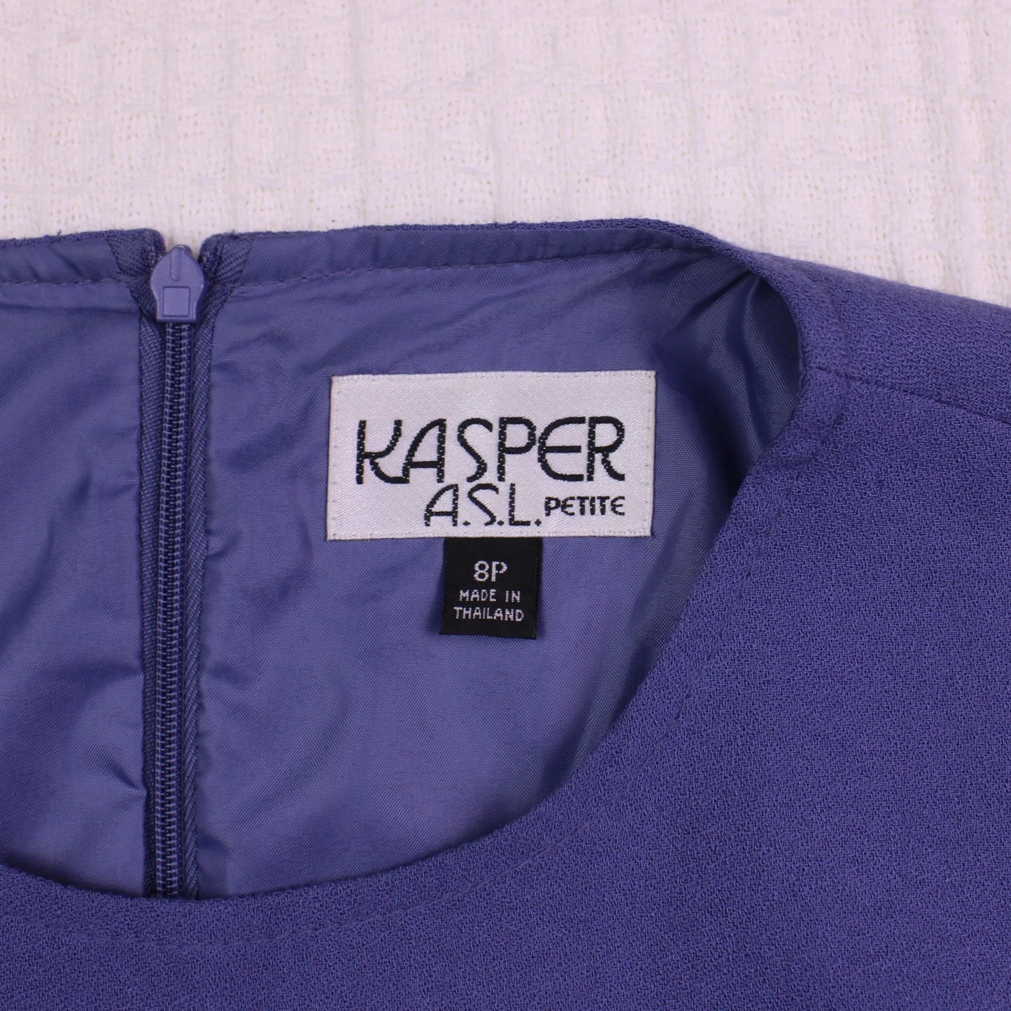 Kasper ASL Petite - Blue Sleeveless Shift Dress - Size 8P