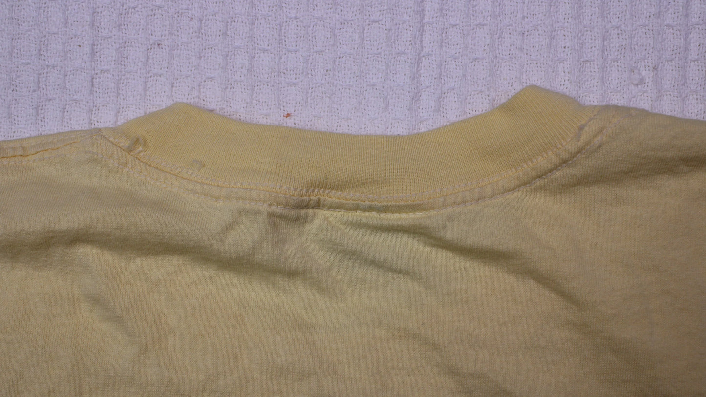 Sideout - Vintage Y2K - Yellow Graphic T-Shirt - Size XL