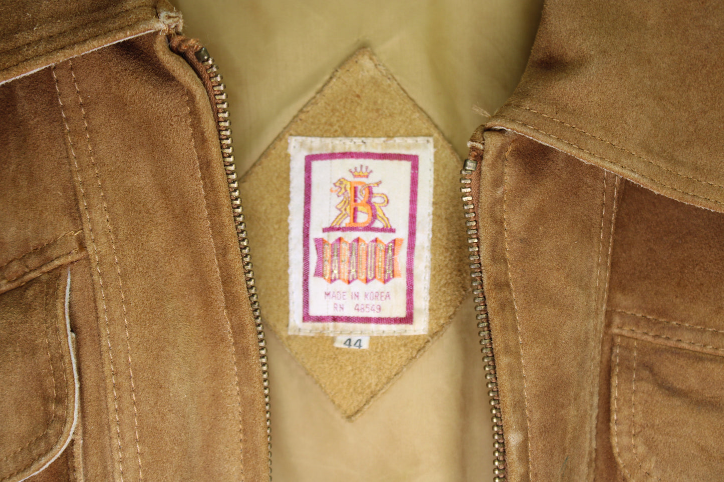 Baracuta - Vintage Suede Bomber Jacket - Size "44"