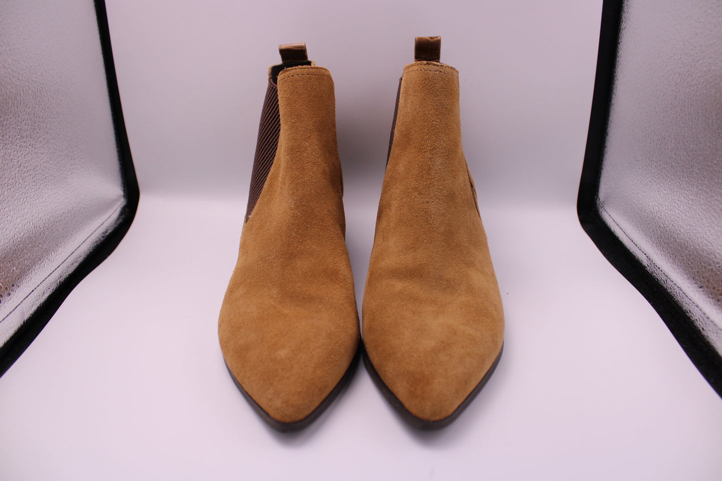 Donald Pliner - Suede Block Heel Booties - Size "7M"