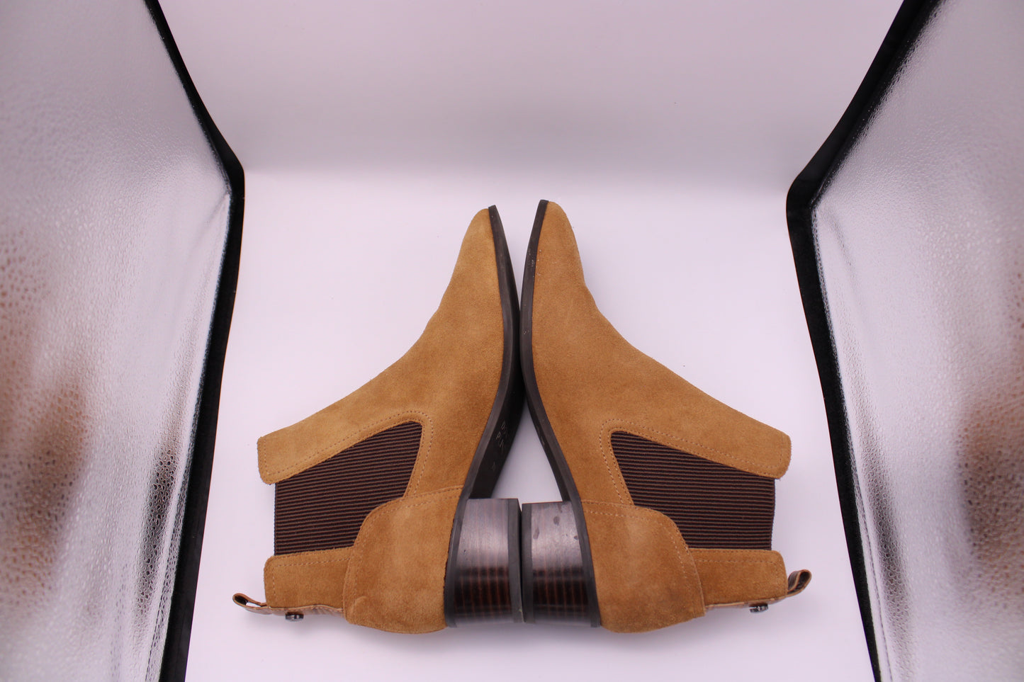 Donald Pliner - Suede Block Heel Booties - Size "7M"