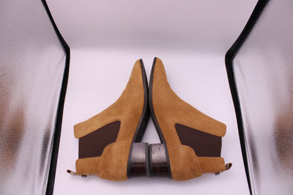 Donald Pliner - Suede Block Heel Booties - Size "7M"
