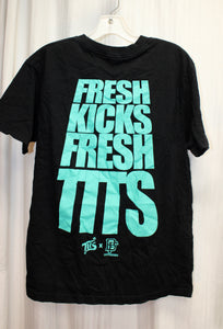 Tits (Two in the shirt) x Bobby Fresh - Fresh Kicks Fresh Tits 2-Sided T-Shirt - Size M