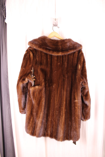 Vintage - Dark Mink Coat - Damaged