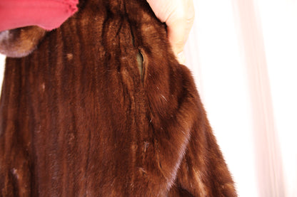 Vintage - Dark Mink Coat - Damaged