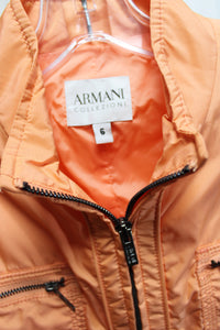 Armani Collezioni - Orange Cream - Insolated Windbreaker Jacket -Size 6