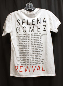 Selena Gomez - Revival Tour 2016 - White 2 Sided T-Shirt - Size S