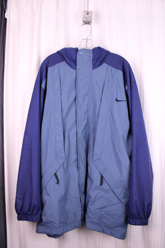 Vintage Nike - Men's Hooded Windbreaker - Size Large