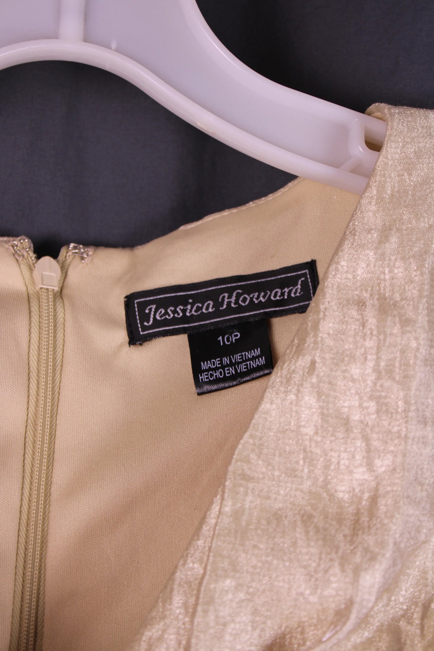 Jessica Howard - Tiered Cap-Sleeve Dress - Size "10P"