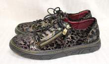 Load image into Gallery viewer, Spring Step L&#39;Artiste - Danli Cheeta- Suede leather w/Bronze Metallic Sneakers - Size Euro 38 (US 7.5)