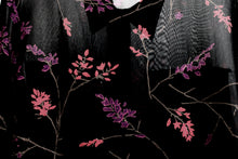 Load image into Gallery viewer, Carole Little - Black Semi Sheer Floral Button Front w/ Pockets Blouse - Size 4