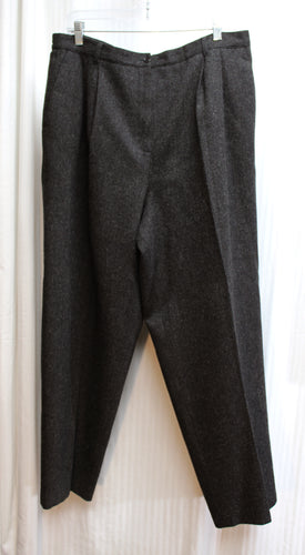 Vintage - Sag Harbor - Charcoal Wool Blend Pants - Size 16