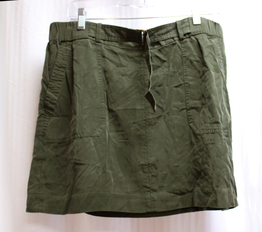 Banana Republic - Army Green Utility Style Skirt - Size L (Petite)
