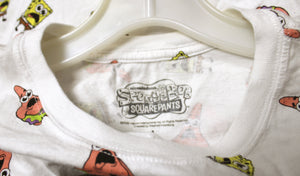 Spongebob Squarepants - All Over Print Cropped T-Shirt - Size L