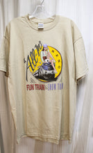 Load image into Gallery viewer, Vintage - All in Reno, Fun Train, Snow Train, Tan T-Shirt- Size XL