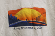 Load image into Gallery viewer, 2004- ING New York City Marathon Long Sleeve White T-Shirt (front &amp; Sleeves Graphic) - Size XL