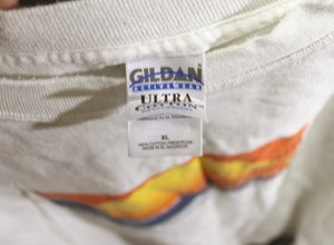 2004- ING New York City Marathon Long Sleeve White T-Shirt (front & Sleeves Graphic) - Size XL
