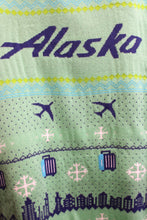 Load image into Gallery viewer, Alaska Airlines  - Winter Pattern Planes &amp; Luggage Pullover Sweater - Size 2XL