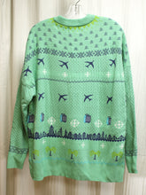 Load image into Gallery viewer, Alaska Airlines  - Winter Pattern Planes &amp; Luggage Pullover Sweater - Size 2XL