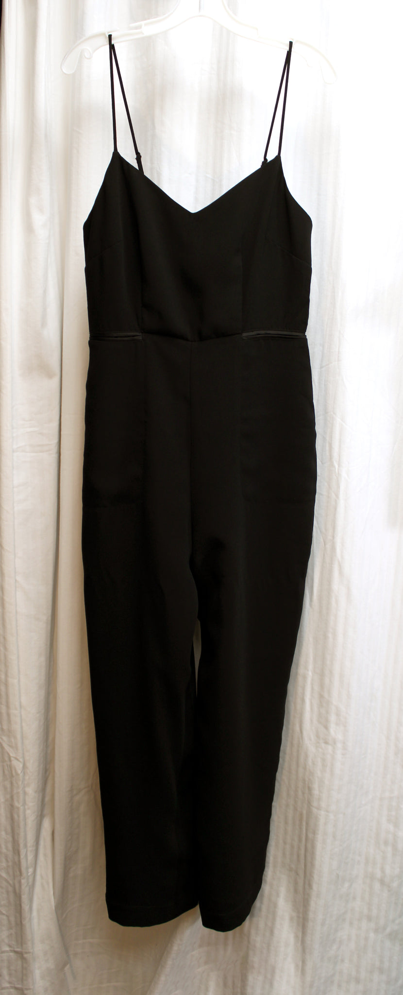 Maeve (Anthropologie) - Black Adjustable Spaghetti Strap Jumpsuit - Si –  Superior Thrift