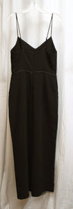 Maeve (Anthropologie) - Black Adjustable Spaghetti Strap Jumpsuit - Size 8 (w/ tags)