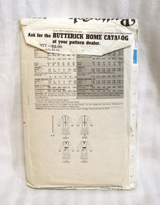Vintage-Sewing Pattern - Butterick - 5677- Misses Dress - Size 14