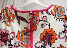 Load image into Gallery viewer, Chico&#39;s - 1/2 Sleeve Jersey Graphic Boho Paisley Floral Shift Dress - Size 1 (Chico&#39;s Sizing = M/8)