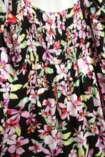 Load image into Gallery viewer, Roxy - &quot;On Holiday&quot; Lightweight Empire Waist Floral, Smocked Back Maxi Dress - Size Small  (w/ Tags)