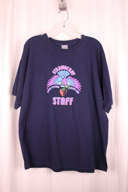 Strawberry Music Festival Spring 2006 Staff Graphic T-Shirt - Size XL