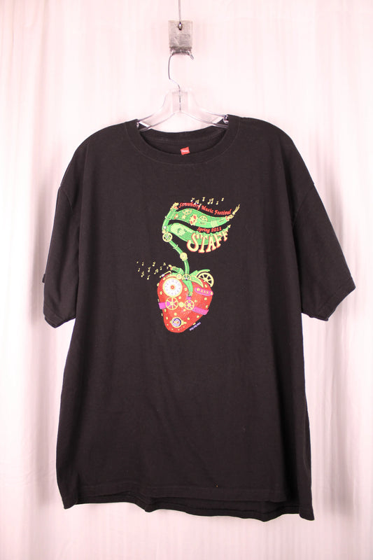 Strawberry Music Festival Spring 2011 Staff Graphic T-Shirt - Size XL