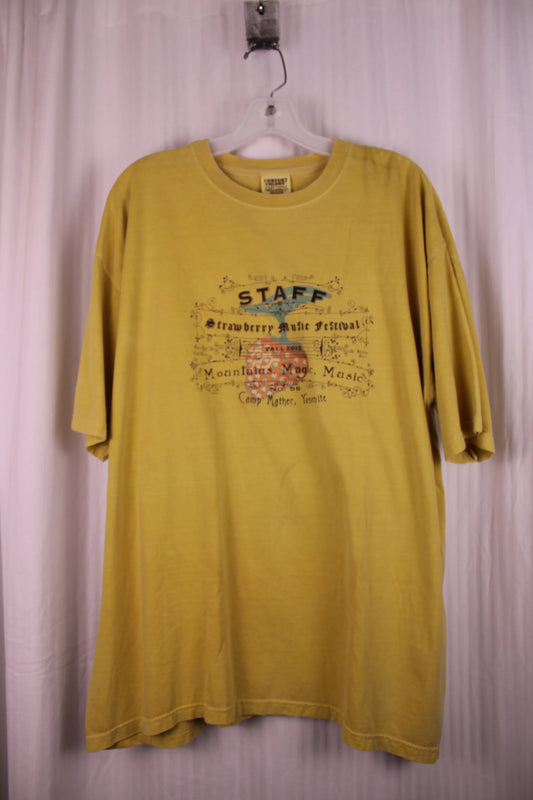 Strawberry Music Festival Fall 2012 Staff Graphic T-Shirt - Size XL