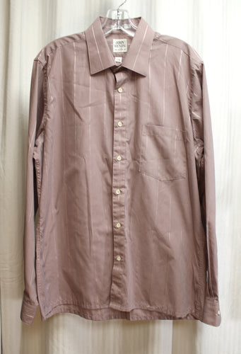 Men's Vintage - John Henry w/ Athletic Fit - Desaturated Purple Pinstripe Button Up Shirt - Size 16.5, 34/35