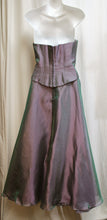 Load image into Gallery viewer, Nina Canacci - 2 PC Formal/Special Occasion- Purple/Green Color Shift Strapless Beaded Corset &amp; Matching Full Skirt - Size 6