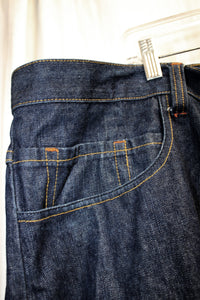 Men's Vintage Y2K - Karl Kani, Kani Gold - Dark Wash Denim Jean Shorts (Jorts) - Size 50