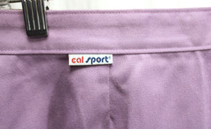 Vintage - Cal Sport - Lavender Wrap Front Tennis Skirt - Size 10 (26" Waist)