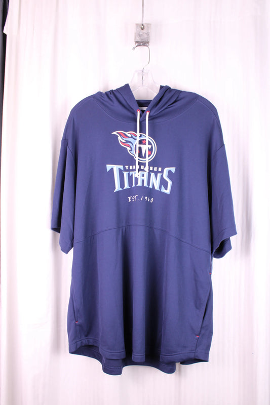 Nike NFL Team Apparel - Tennessee Titans Short Sleeve Hoodie - Size XXL