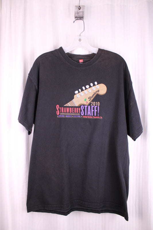 Strawberry Music Festival Spring 2010 Staff Graphic T-Shirt - Size XL