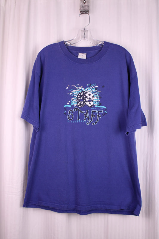 Strawberry Music Festival Spring 2003 Staff Graphic T-Shirt - Size XL