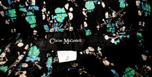 Load image into Gallery viewer, Vintage - Claire McCardell - Lightweight &amp; Flowy Black w/ Blue &amp; Green Floral Elastic Waist Pants - Size 8