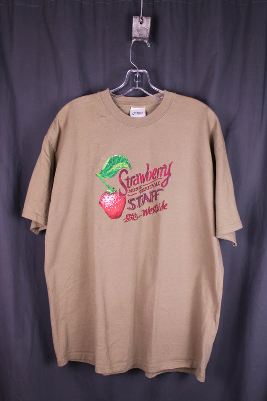 Strawberry Music Festival Fall 2015 Staff Graphic T-Shirt - Size XL