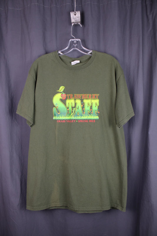Strawberry Music Festival Spring 2015 Staff Graphic T-Shirt - Size L