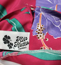 Load image into Gallery viewer, Hilo Hattie - Magenta Tropical Print Tie Waist MuuMuu Dress - Size L