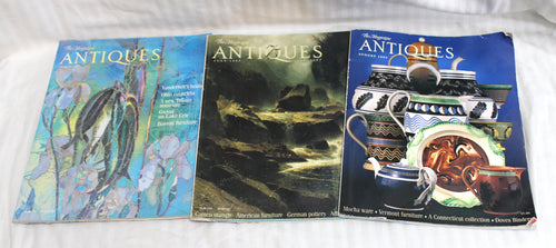 Lot of 3- Vintage 90's - Antiques, The Magazine - Aug 1993, July 1997 & March 1993