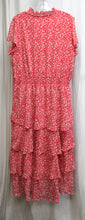 Load image into Gallery viewer, Sam and Jess - Red &amp; white Floral Ruffle Tiered Maxi Dress - Size XL
