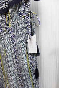 ASTR the Label - Strapless Ruffle Bodice, Side Tassel Drawstrings, Wide Leg Jumpsuit - Size S (w/ Tag)