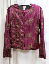 Load image into Gallery viewer, Logo by Lori Goldstein - Short Sleeve Abstract Print Peplum Top - Size S