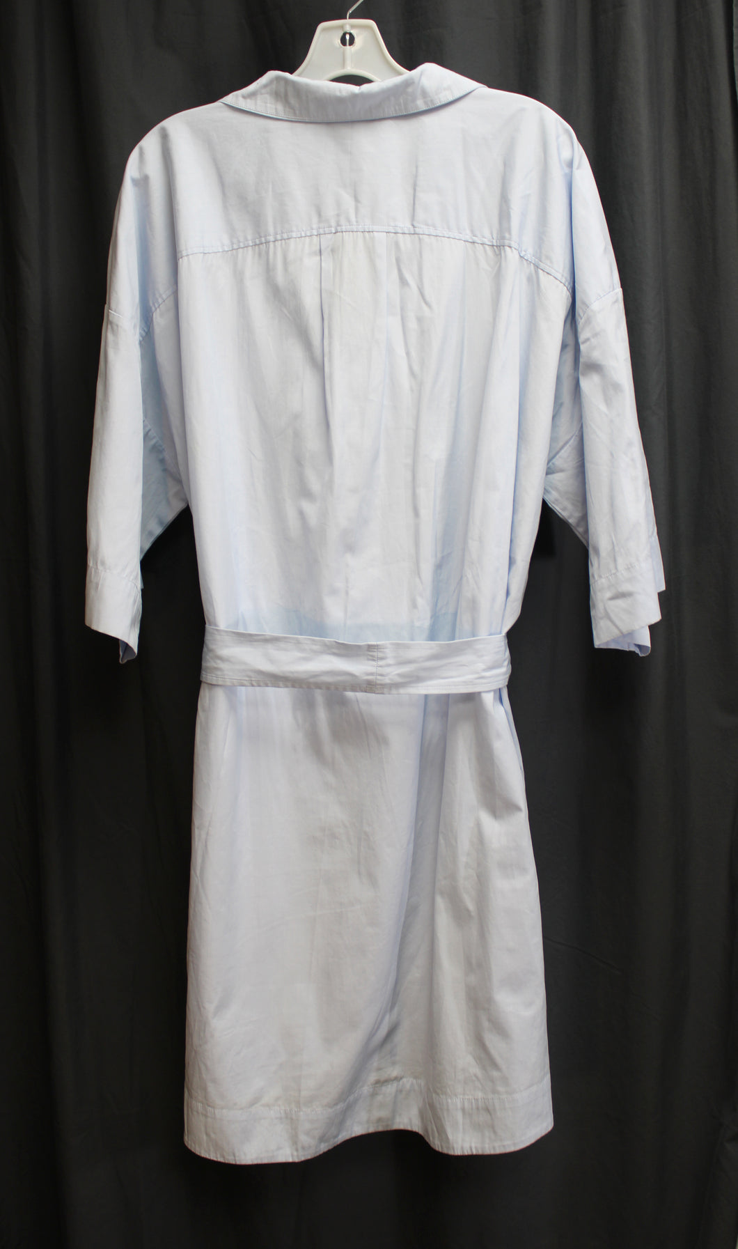 Vintage XXI- Gray V- Neck, Box Pleated  Fit & Flare Sleeveless Mini Dress w/ Tie Back - Size S