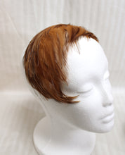 Load image into Gallery viewer, Vintage - Brown Feather Half Hat Chignon Band